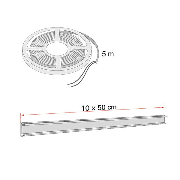 Kit di strisce LED tendalini alta luminosità
