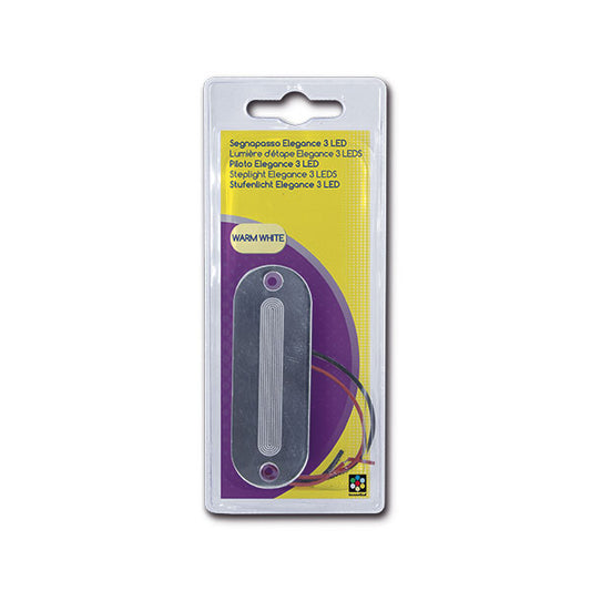 Segnapasso Elegance • 3 LED • bianco caldo • blister