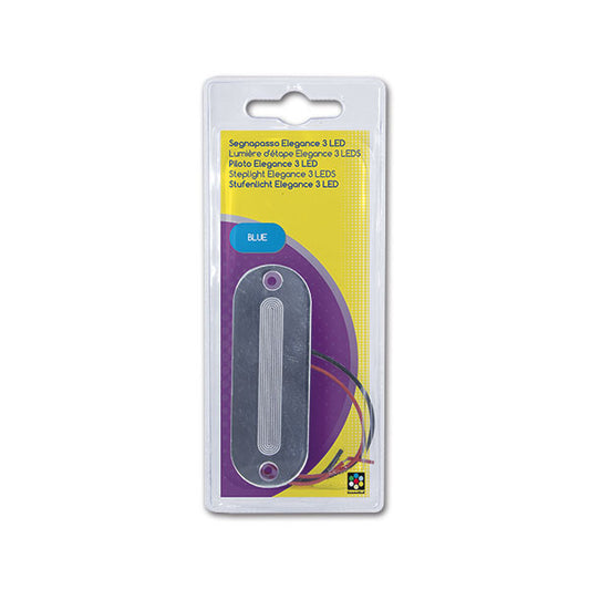 Segnapasso Elegance • 3 LED • blu • blister