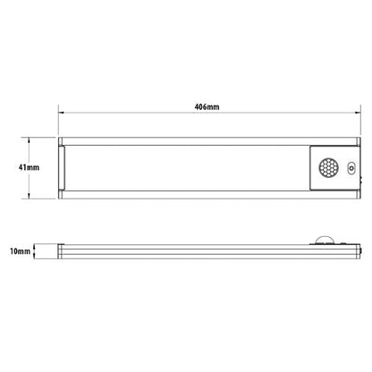 Luce LED sotto pensile LACTEA XL • 40 cm • 150 lumen