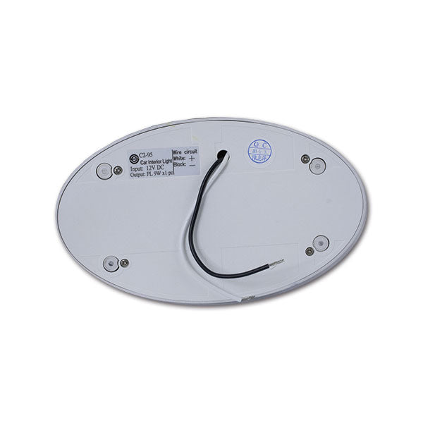 Lampada ovale neon argento • 9W