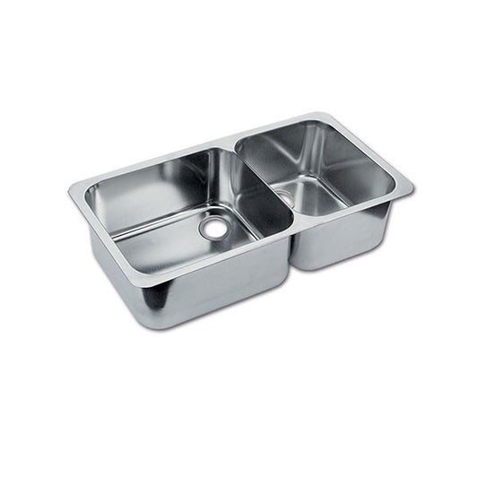 Lavello inox doppio • LD1433