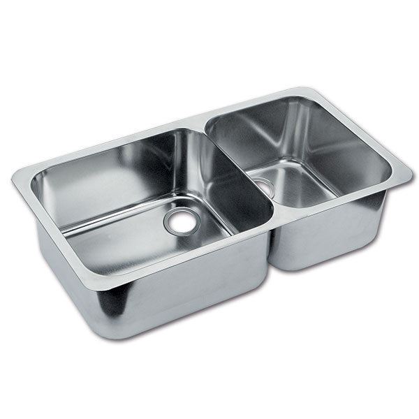 Lavello inox doppio • LD1433