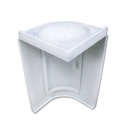 Lavandino BA103 angolare con mobiletto • bianco
