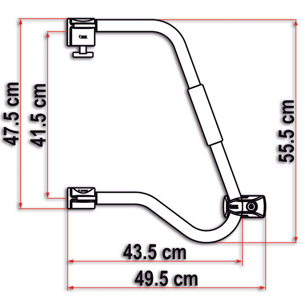 Maniglia di sicurezza Security 46 PRO • bianca