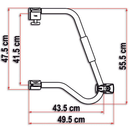 Maniglia di sicurezza Security 46 PRO • bianca