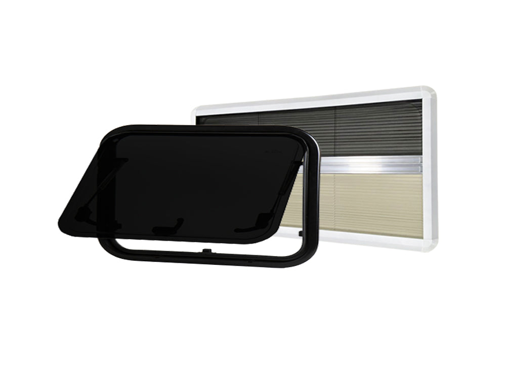 MASIS  850 x 450 mm.  finestre per VAN MINIVAN COMPLETE DI OSCURANTE