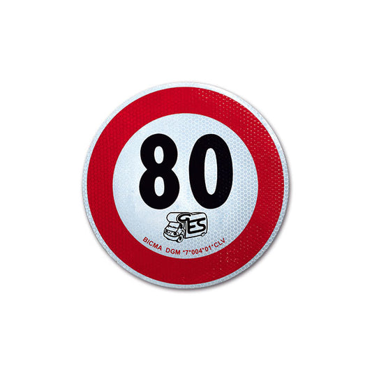 Disco di velocità omologato • 80 Km/h