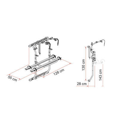 Carry-Bike 200 DJ Ducato '06 > • Deep Black