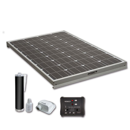 Kit pannello monocristallino • 110 W • regolatore 2 batterie