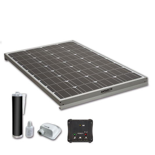 Kit pannello monocristallino • 140 W • regolatore 2 batterie