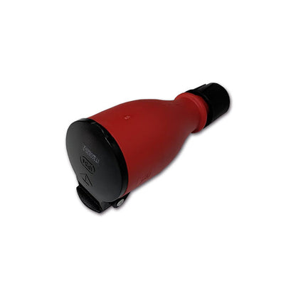 Presa Schuko IP54 • rosso / nero