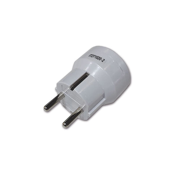 Adattatore Schuko • 16 A • bianco opaco