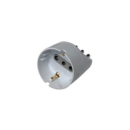 Adattatore Schuko • 10 A • bianco opaco