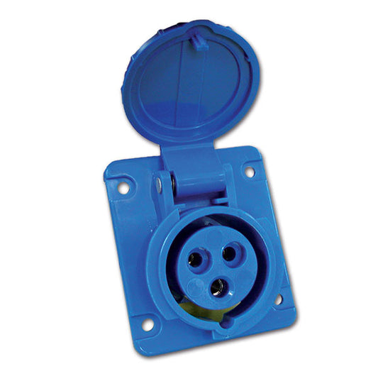 Presa dritta ad incasso IP44 • 16 A