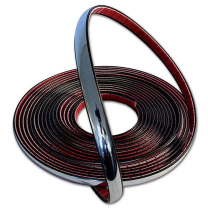 Striscia paracolpi cromata • 6 mm x 8 m