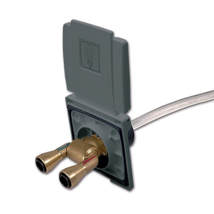 Doccia esterna grigia attacco rapido • 150 cm