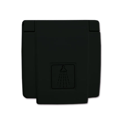 Doccia esterna nera attacco rapido • 150 cm • sacchetto