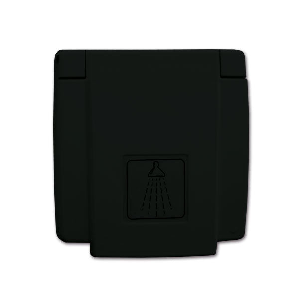Doccia esterna nera attacco rapido • 150 cm