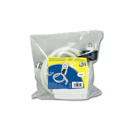 Doccia esterna bianca attacco rapido • 200 cm • sacchetto