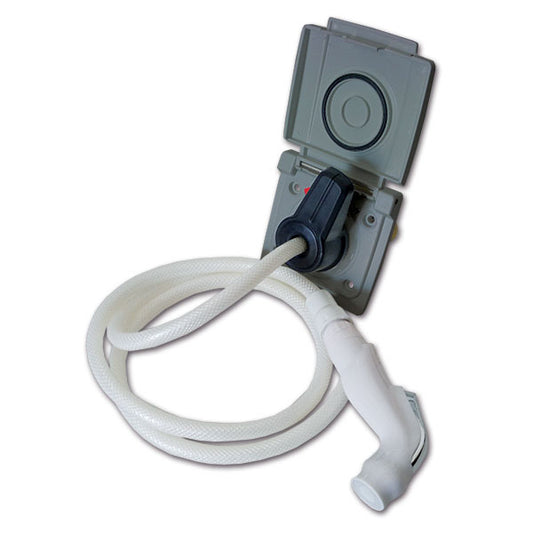 Doccetta esterna grigia porta gomma • 150 cm