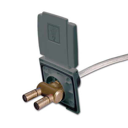 Doccetta esterna grigia porta gomma • 150 cm