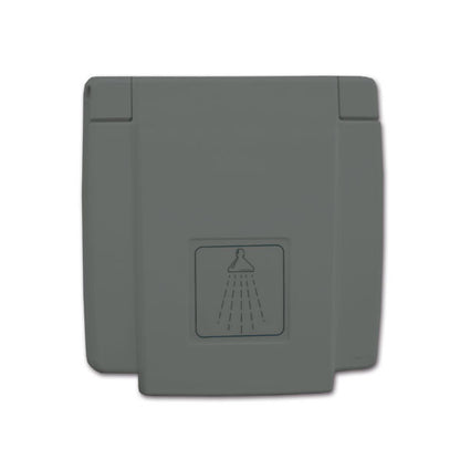 Doccetta esterna grigia porta gomma • 150 cm