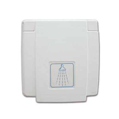 Doccia esterna bianca porta gomma • 150 cm