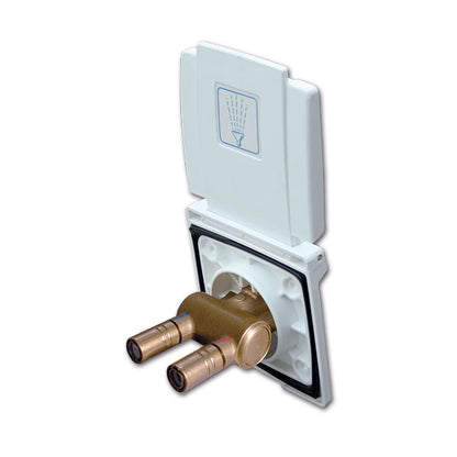 Doccia esterna bianca porta gomma • 150 cm