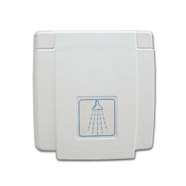 Doccia esterna bianca porta gomma • 200 cm