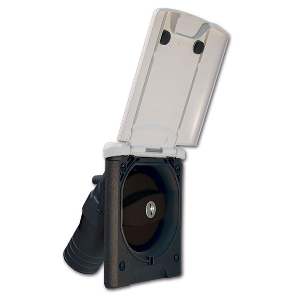 Presa esterna carico gasolio con tappo • bianco