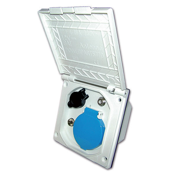 Presa esterna multifunzionale quadrata