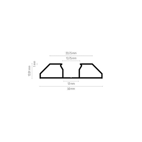 Profilo porta striscia LED singolo