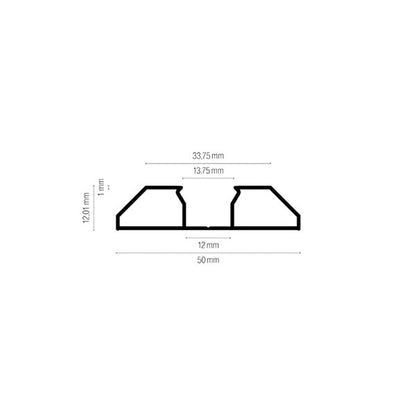Profilo porta striscia LED singolo