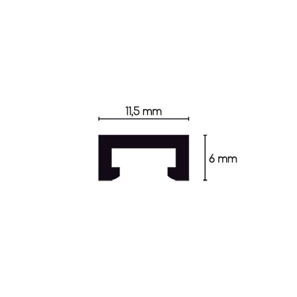 Profilo porta LED a sbalzo • 1,6  m