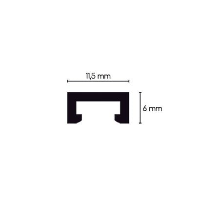 Profilo porta LED a sbalzo • 1,6  m