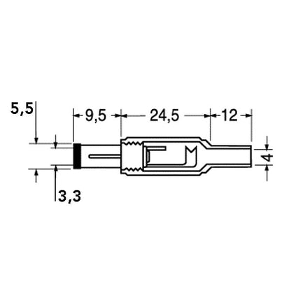 Jack per alimentazione • 12 V
