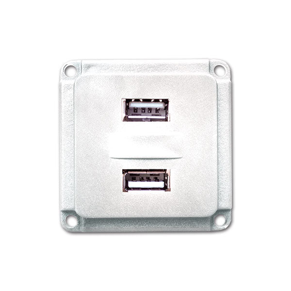 Doppia Presa USB Mobil Plus • bianca