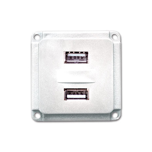 Doppia Presa USB Mobil Plus • bianca