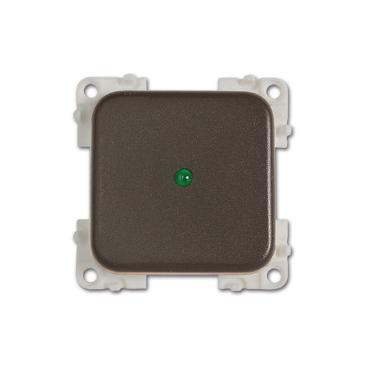Interruttore con LED • 12 V • verde / marrone