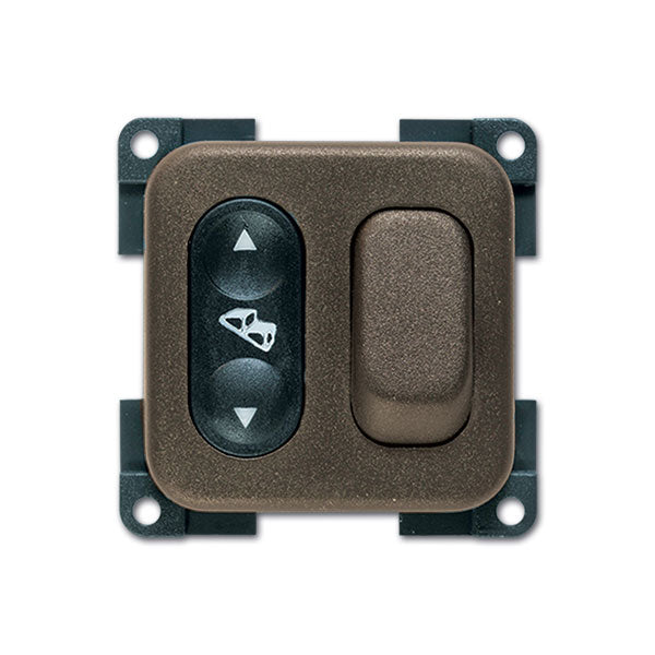 Pulsante gradino • deviatore luce • marrone