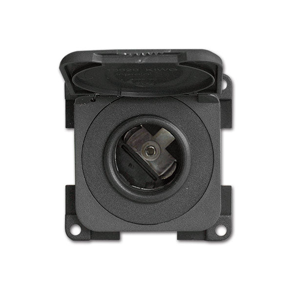 Presa DC con coperchio • 12 V • grigio