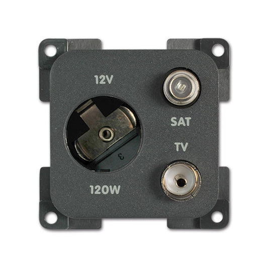 Presa 12 V DC • TV • SAT • grigio