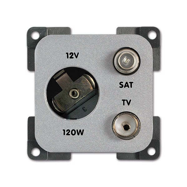 Presa 12 V DIN • TV • SAT • satinato