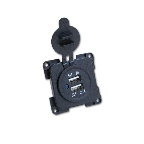 Presa USB doppia • 1/2,1 A