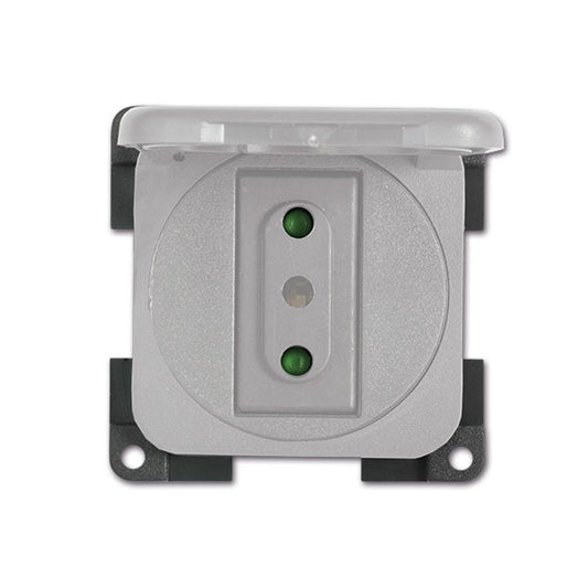 Presa con coperchio • 230 V / 10 A • grigio chiaro