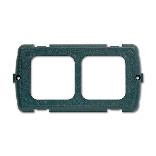Placca supporto 2 moduli • grigio