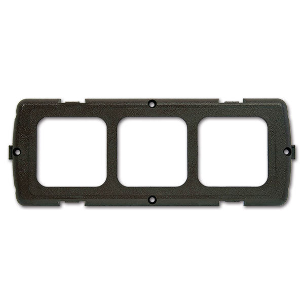 Placca supporto 3 moduli • grigio