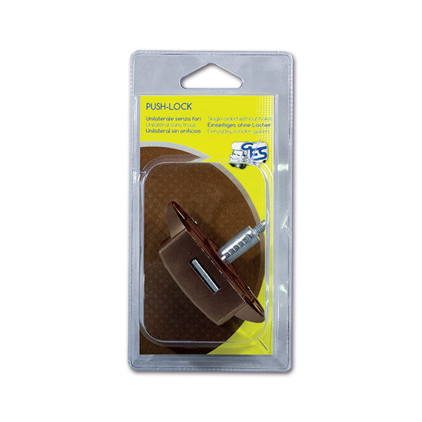 Push-Lock unilaterale • marrone • blister