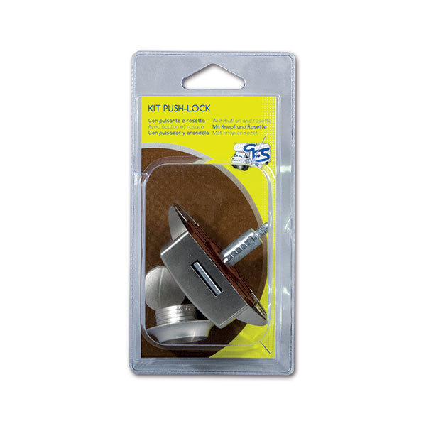 Kit Push-Lock • nichelato satinato • blister